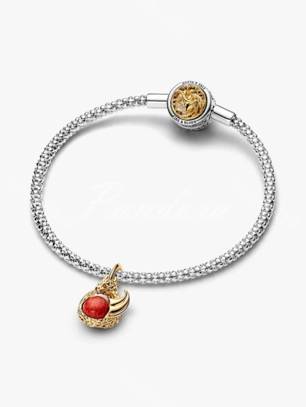 Pandora Game of Thrones Dragon Fire Dangle Charm